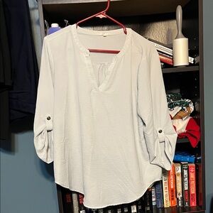 Maurices Soft Gray blue Blouse